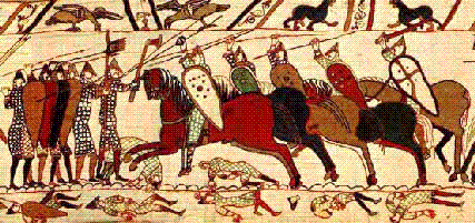 Завоевание Англии нормандцами (часть старинной гравюры) []