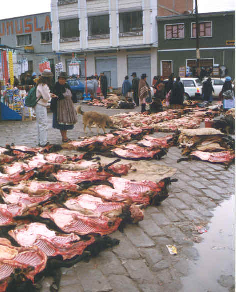 Мясной рынок . Боливия []