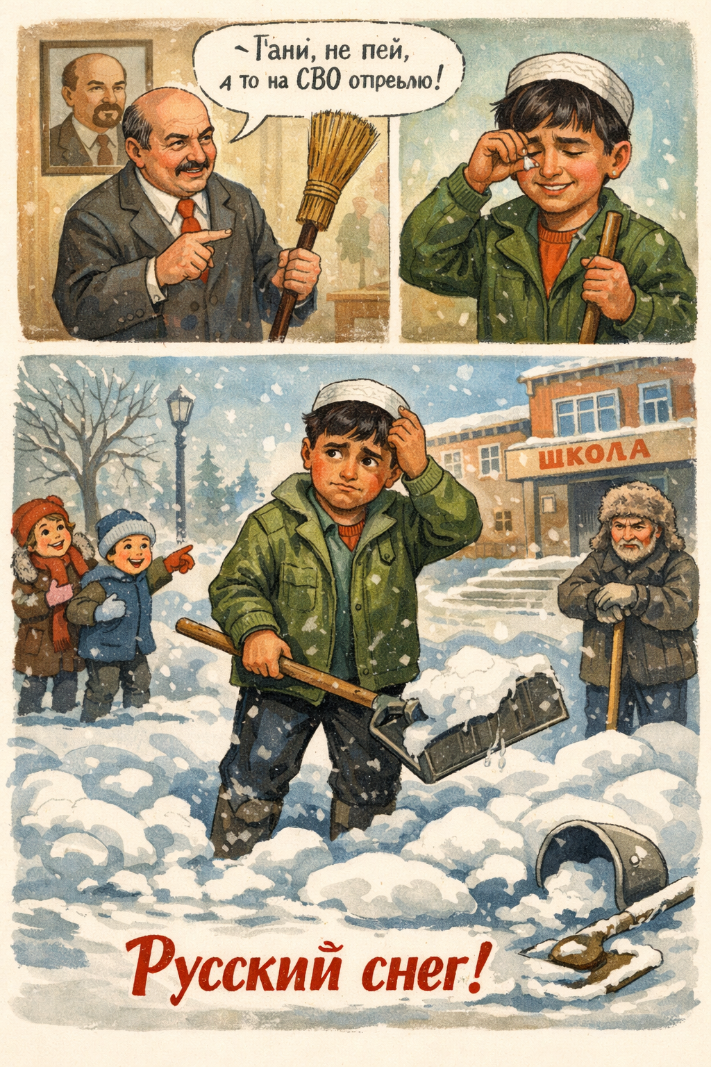 Gani and rus snow [AI]